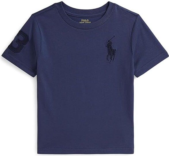 Polo Ralph Lauren Kids Big Pony Cotton Jersey T-Shirts (Toddler/Little Kid/Big Kid) Boy's T Shirt Light Navy : 2T Toddler, Cotton/Jersey