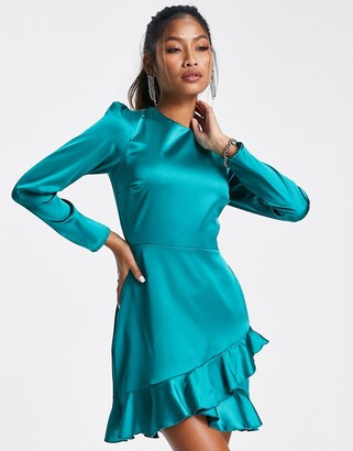 long sleeve emerald green