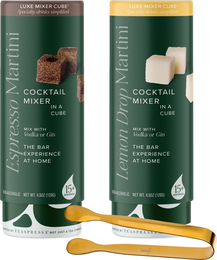 Teaspressa Espresso Martini & Lemon Drop Cocktail Mixers Gift Set