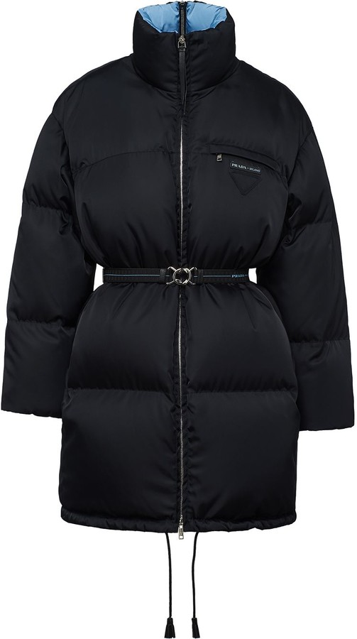 prada quilted shell down jacket