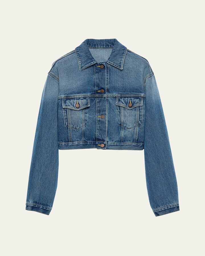 Prada Boxy Denim Blouson Jacket