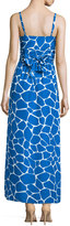 Thumbnail for your product : Susana Monaco Giraffe-Print pleated Maxi Dress, Sapphire
