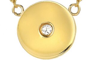 Mini Mini Jewels Forever Collection - Circle Diamond Pendant Necklace