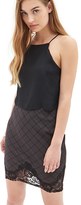 Thumbnail for your product : Forever 21 FOREVER 21+ Lacey Plaid Pencil Skirt