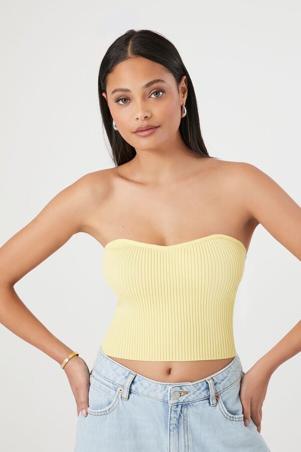 forever 21 yellow off shoulder top
