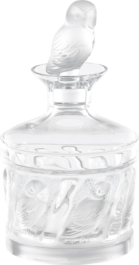 Lalique La Owl Crystal Decanter