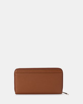 Thumbnail for your product : Olga Berg Women's Neutrals Bifold - Carla Leather Travel Studded Wallet - Size One Size at The Iconic