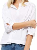 Thumbnail for your product : Jaeger Cotton Poplin Smock Top