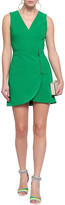 Thumbnail for your product : Alice + Olivia Lennon Zip-detailed Crepe Mini Dress