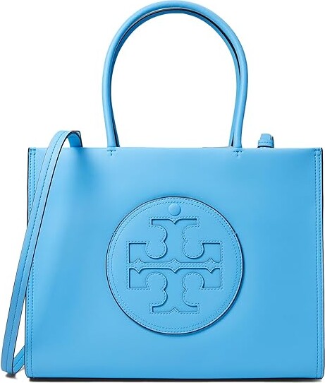 Tory Burch Ella Bio Small Tote (Blue Azure) Handbags - ShopStyle