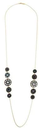 Ippolita 18K Polished Rock Candy Cutout Stone Linear Stations Necklace in Phantom