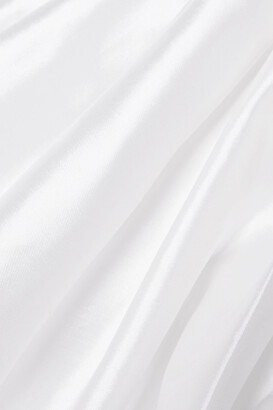 Rasario Silk-satin Mini Dress - White