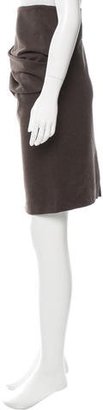 Brunello Cucinelli Ruched Knee-Length Skirt