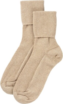 Johnstons of Elgin Natural Womens Cashmere Socks