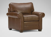 Thumbnail for your product : Ethan Allen Bennett In-Stock Roll-Arm Leather Chair, Devine/Acorn