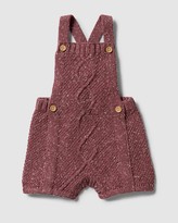 Thumbnail for your product : Wilson & Frenchy - Girl's Pink Sleeveless - Knitted Cable Playsuit - Babies - Size 0-3 months at The Iconic
