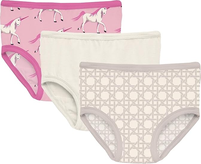 Kickee Pants Kids Print Girl's Underwear Set of 3 (Big Kid) (Cake Pop