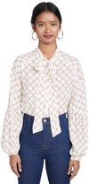Thumbnail for your product : 7 For All Mankind Tie Neck Top