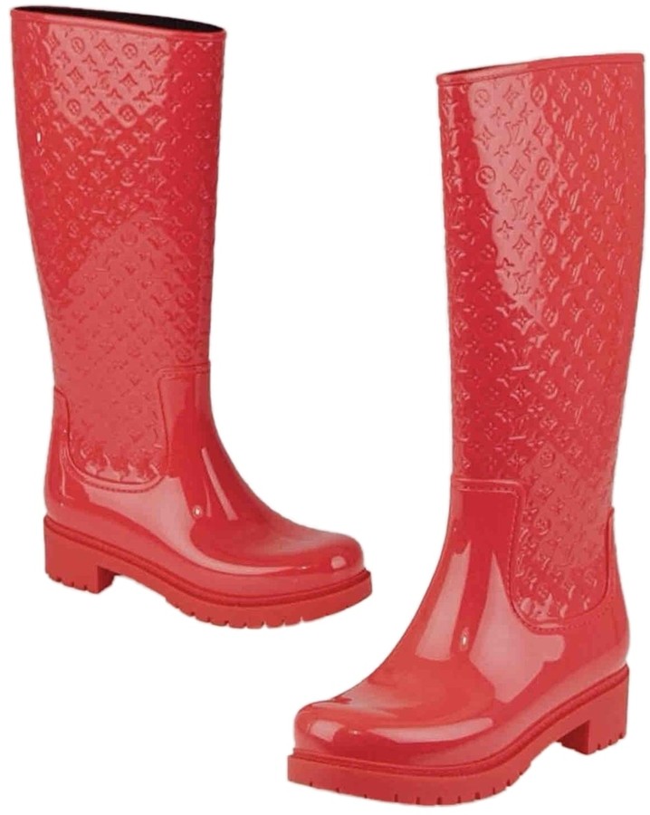 red louis vuitton boots