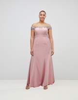 Thumbnail for your product : Maya Bardot Sequin Detail Maxi Dress With Bow Back Detail