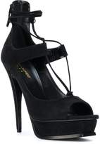 Thumbnail for your product : Saint Laurent laced front platform sandals