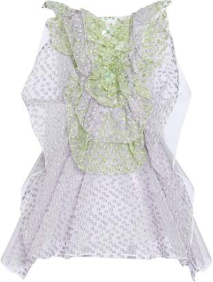 DELPOZO Embellished Linen-mesh Fil Coupe Mini Dress