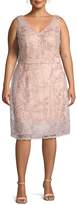 Thumbnail for your product : Adrianna Papell Plus Floral Sleeveless A-Line Dress