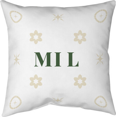 Khieu Milwaukee Basketball Colors White Cotton Twill Pillow 14 Inch X 14 Inch