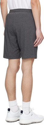 HUGO BOSS Gray Embroidered Shorts