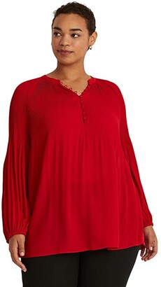 Plus Size Red Blouse | Shop the world's largest collection of fashion |  ShopStyle