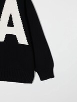 Thumbnail for your product : Emporio Armani Kids Intarsia-Knit Logo Jumper