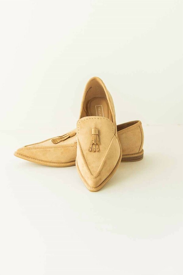 Yellow Box Women's Refine Pointed Toe Loafer In Nude