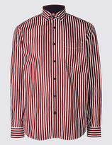 Thumbnail for your product : Blue Harbour Luxury Pure Cotton Striped Shirt