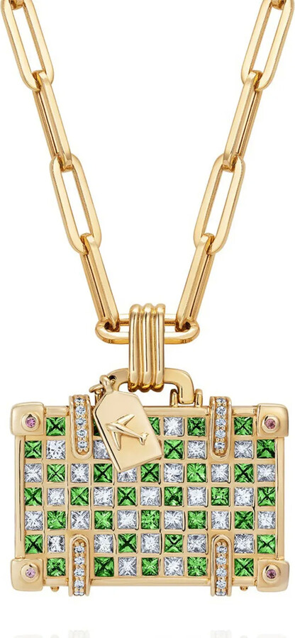 Nevernot 14kt yellow gold Travel multi-stone necklace