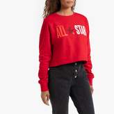 Thumbnail for your product : Converse Short All Star Sweatshirt in Cotton Mix with Logo Print