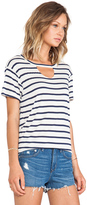 Thumbnail for your product : LnA Striped Mosshart Tee