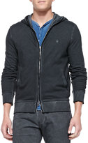 Thumbnail for your product : John Varvatos Zip-Front Hoodie W/ Peace Logo, Gray