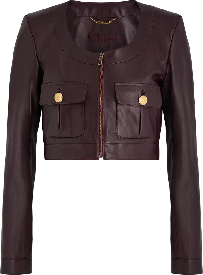 Chloé Cropped Leather Jacket