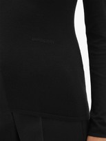 Thumbnail for your product : Burberry Logo-embroidered Roll-neck Cashmere-blend Sweater - Black