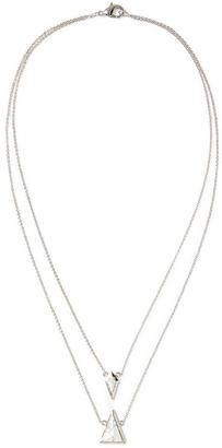 Luv Aj Double Marble Charm Neck;ace