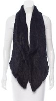 Thumbnail for your product : Elizabeth and James Knit Rabbit Fur Vest