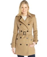 Thumbnail for your product : Burberry camel wool and cashmere double breasted belted trench coat