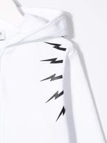 Thumbnail for your product : Neil Barrett Kids lightening bolt print hoodie