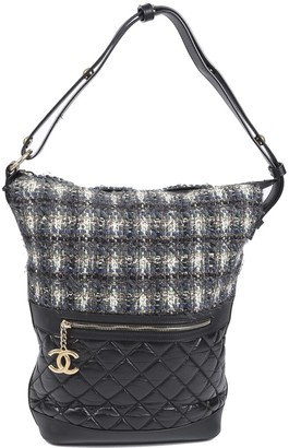 Chanel Quilted Aged & Crinkled Calfskin Leather Hobo Bag