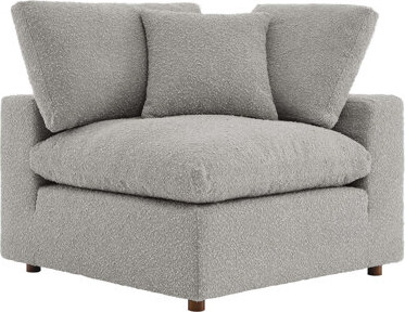 Modway Commix Down Filled Overstuffed Boucle Fabric Corner Chair