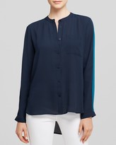 Thumbnail for your product : Aqua Blouse - Colorblock High/Low