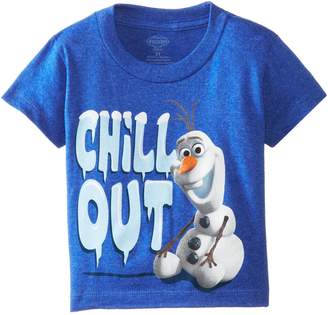 Disney Frozen Little Boys' Toddler Olaf - Cool As Ice T-Shirt, Charcoal,T