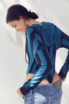 Thumbnail for your product : Out From Under Sporty Striped Hooded Bodysuit