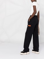 Thumbnail for your product : Heron Preston Logo Patch Wide-Leg Track Pants