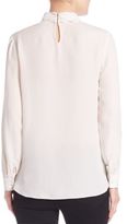 Thumbnail for your product : L'Agence Kendra Long Sleeve Knot Collar Blouse